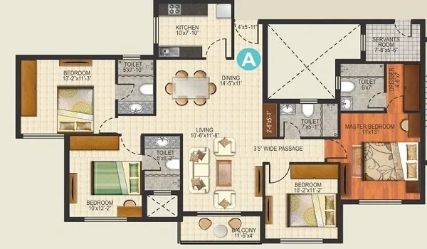 Featured Image of Prestige Pavilion 4 BHK Floor Plan